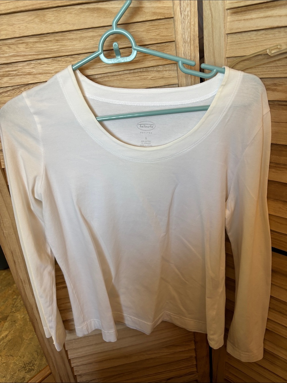 Talbots Scoop Neck Long-Sleeve Tee Petite Small